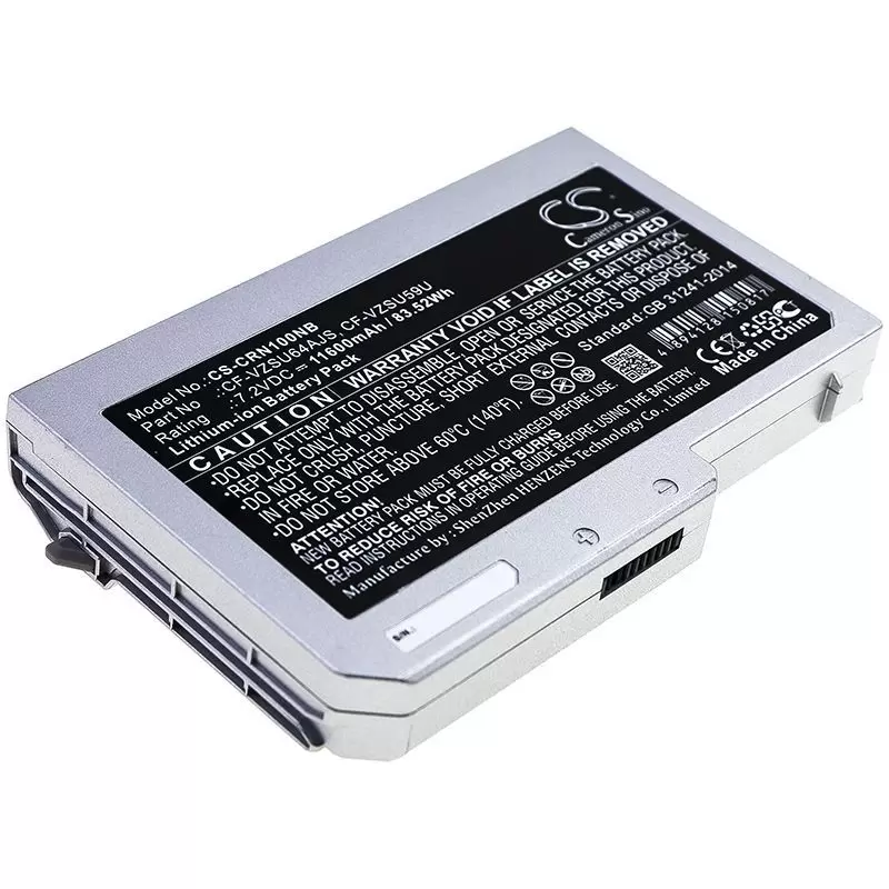 Li-ion Battery fits Panasonic, Toughbook Cf-n10, Toughbook Cf-s10 7.2V, 11600mAh