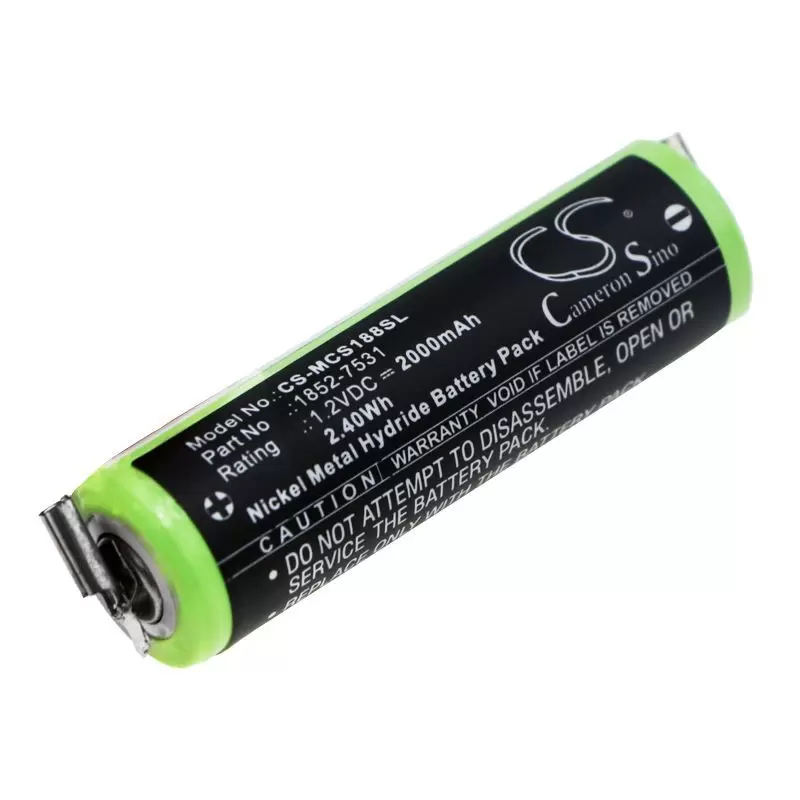 Ni-MH Battery fits Moser, Chromini 1591, Chromini 1591b 1.2V, 2000mAh