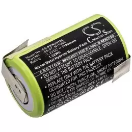 Ni-MH Battery fits Panasonic, Er201, Er398 1.2V, 1100mAh