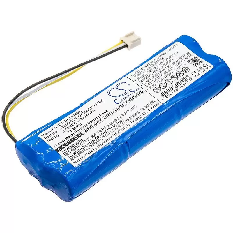 Ni-MH Battery fits Ohaus, Defender 5000 Bench Scale, T51p 7.2V, 3000mAh