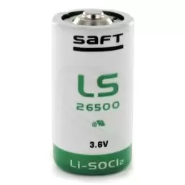 Saft LS26500 C Size, 3.6V, 7.7Ah Li-SOCl Battery Saft - 7