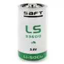 Saft LS33600 D Size, 3.6V, 17Ah Li-SOCl Battery Saft - 4