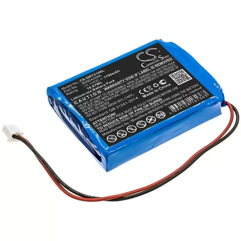 Li-ion Battery fits Deviser, B09040066 11.1V, 1700mAh