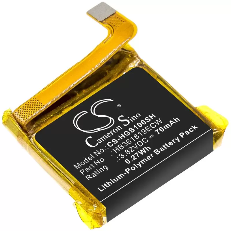 Li-Polymer Battery fits Huawei, Hb361819ecw 3.82V, 70mAh