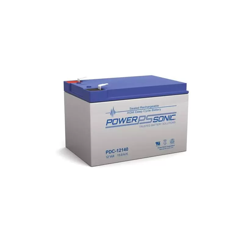 Power Sonic PDC-12140 Deep Cycle Vrla Battery Replaces 12V-14.00Ah