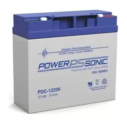 Power Sonic PDC-12200 Deep Cycle Vrla Battery Replaces 12V-21.00Ah