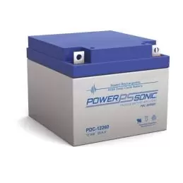 Power Sonic PDC-12260 Deep Cycle Vrla Battery Replaces 12V-27.80Ah