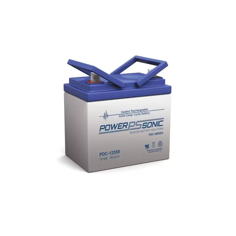 Power Sonic PDC-12350 Deep Cycle Vrla Battery Replaces 12V-35.00Ah