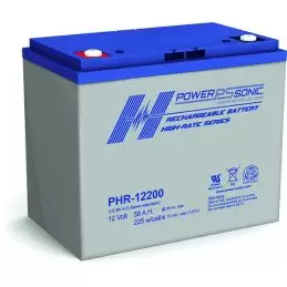 Power Sonic PHR-12200 High-rate Vrla Battery Replaces 12V-58.00Ah