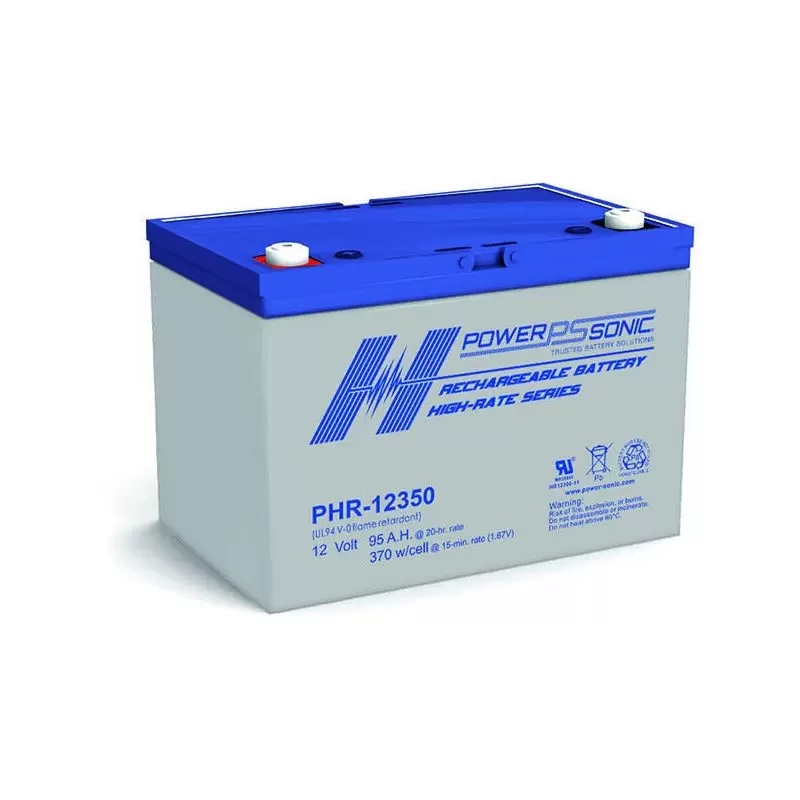 Power Sonic PHR-12350 High-rate Vrla Battery Replaces 12V-95.00Ah
