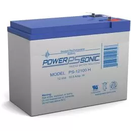 Power Sonic PS-12100H General Purpose Vrla Battery Replaces 12V-10.50Ah