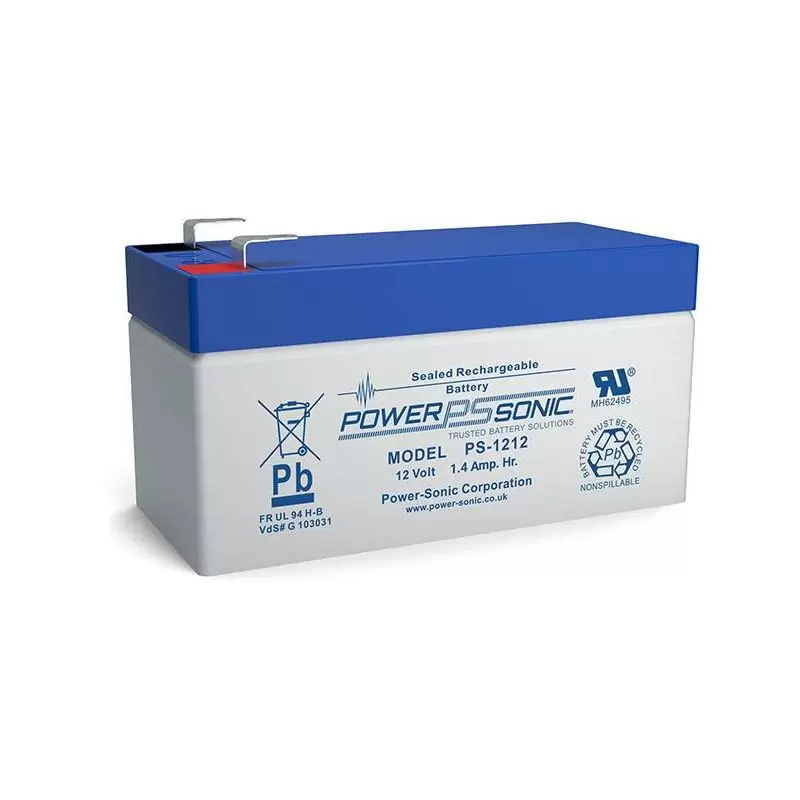 Power Sonic PS-1212 General Purpose Vrla Battery Replaces 12V-1.40Ah