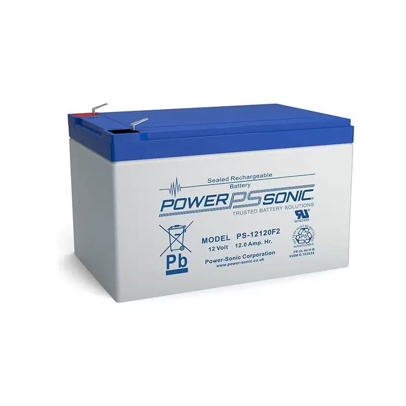 Power Sonic PS-12120 General Purpose Vrla Battery Replaces 12V-12.00Ah