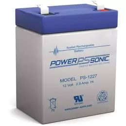 Power Sonic PS-1227 General Purpose Vrla Battery Replaces 12V-2.90Ah