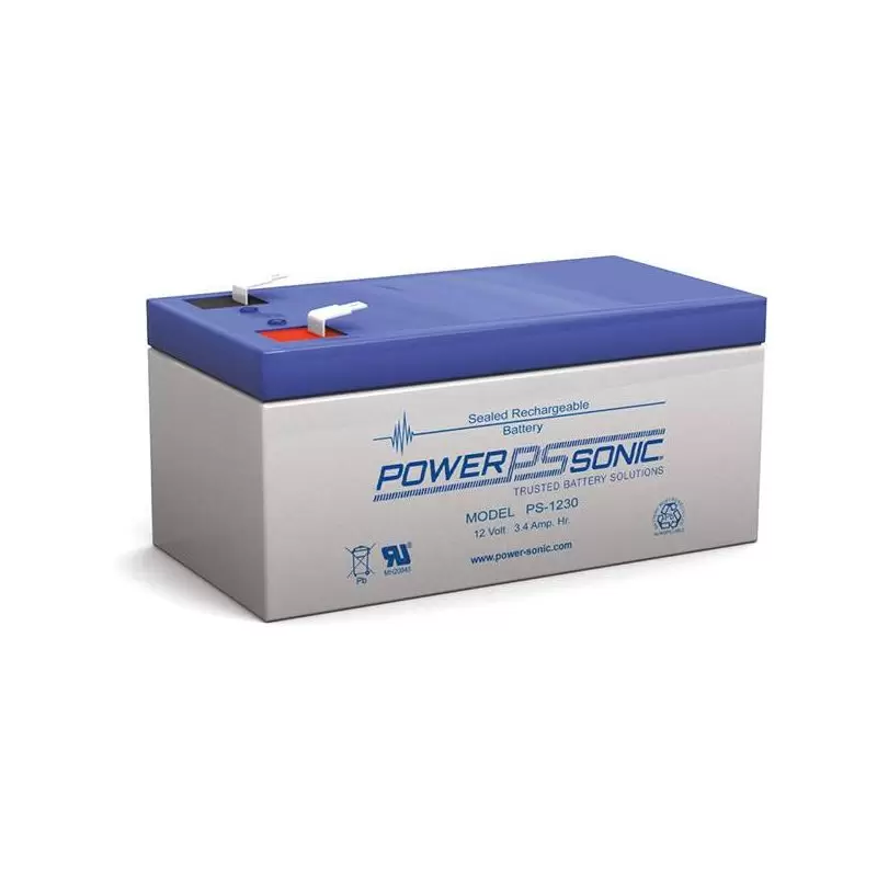 Power Sonic PS-1230 General Purpose Vrla Battery Replaces 12V-3.40Ah