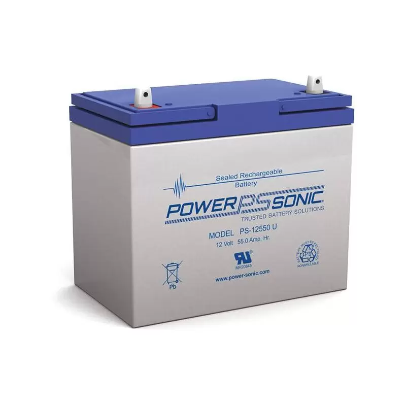 Power Sonic PS-12550 General Purpose Vrla Battery Replaces 12V-55.00Ah
