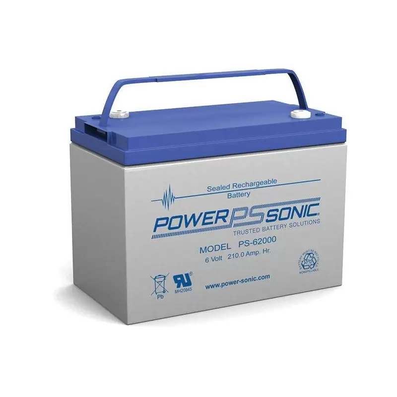 Power Sonic PS-62000 General Purpose Vrla Battery Replaces 6V-210.00Ah