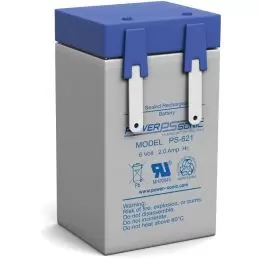 Power Sonic PS-621 General Purpose Vrla Battery Replaces 6V-2.00Ah