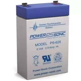 Power Sonic PS-628 General Purpose Vrla Battery Replaces 6V-2.90Ah