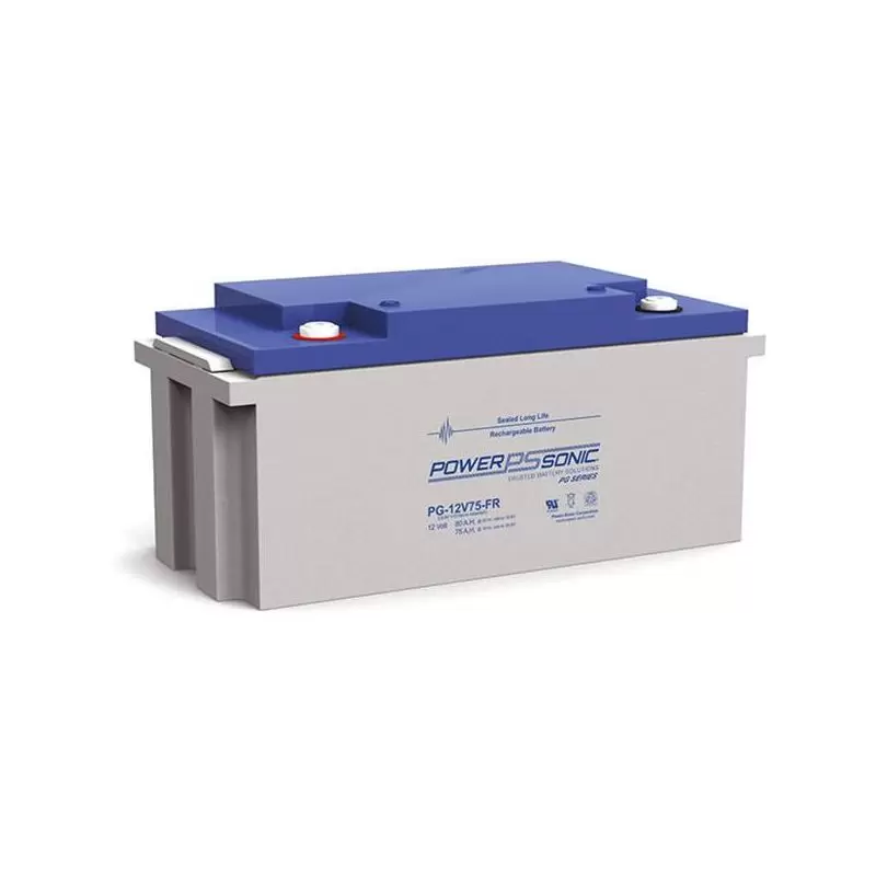 Power Sonic PG-12V75T FR Deep Cycle Vrla Battery Replaces 12V-80.00Ah