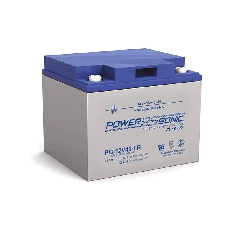 Power Sonic PG-12V42 FR Deep Cycle Vrla Battery Replaces 12V-45.00Ah