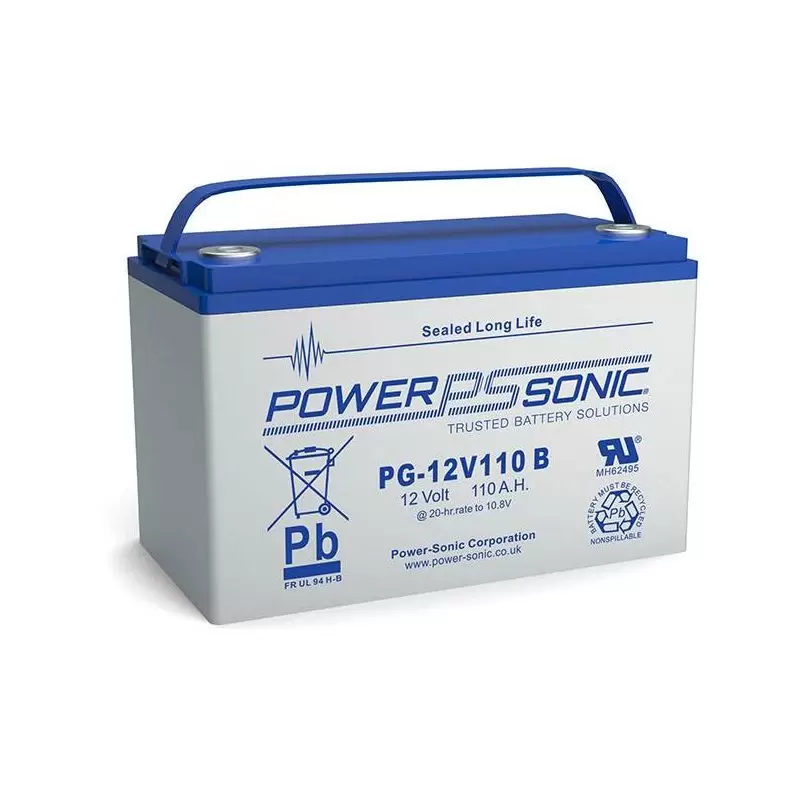 Power Sonic PG-12V110 FR Deep Cycle Vrla Battery Replaces 12V-111.00Ah