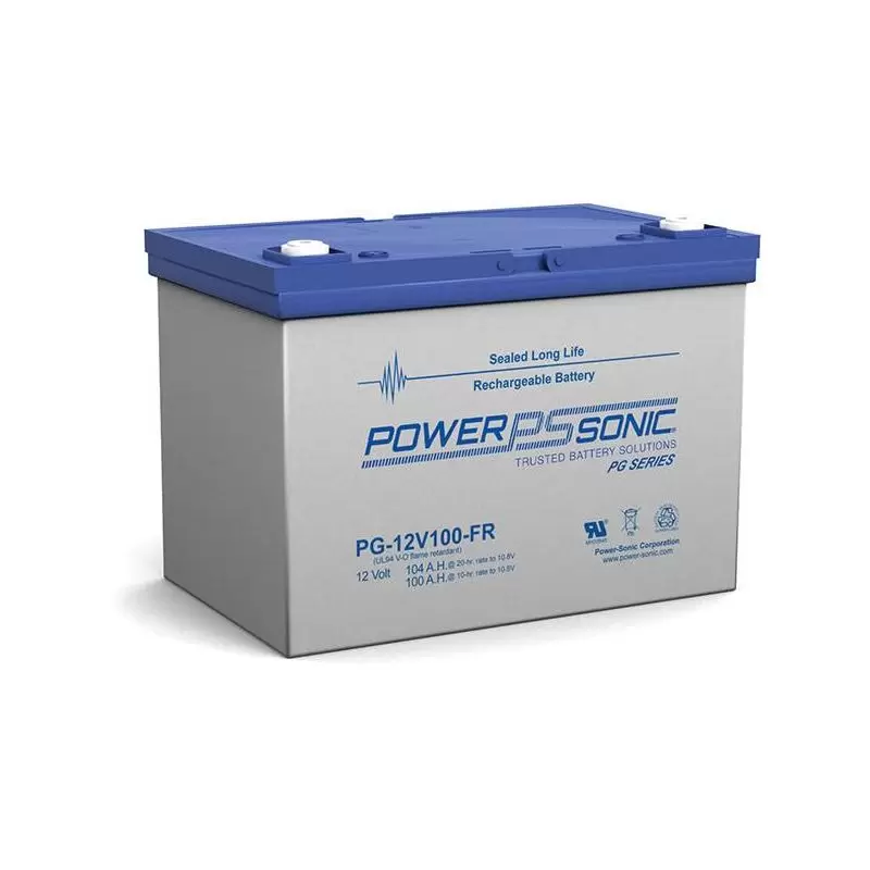 Power Sonic PG-12V100 FR Deep Cycle Vrla Battery Replaces 12V-104.00Ah