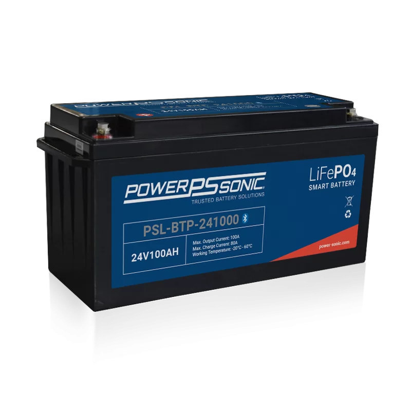 Power Sonic PSL-BTP-241000 Bluetooth Lithium Smart Battery Replaces 25.6V-100Ah