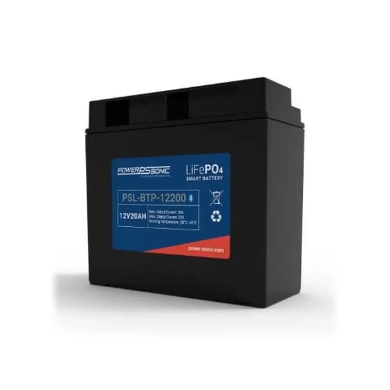 Power Sonic PSL-BTP-12200 Bluetooth Lithium Smart Battery Replaces 12.8V-20Ah