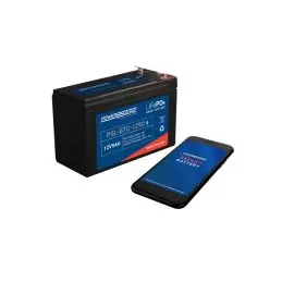 Power Sonic PSL-BTC-1290 Bluetooth Lithium Smart Battery Replaces 12.8V-9Ah
