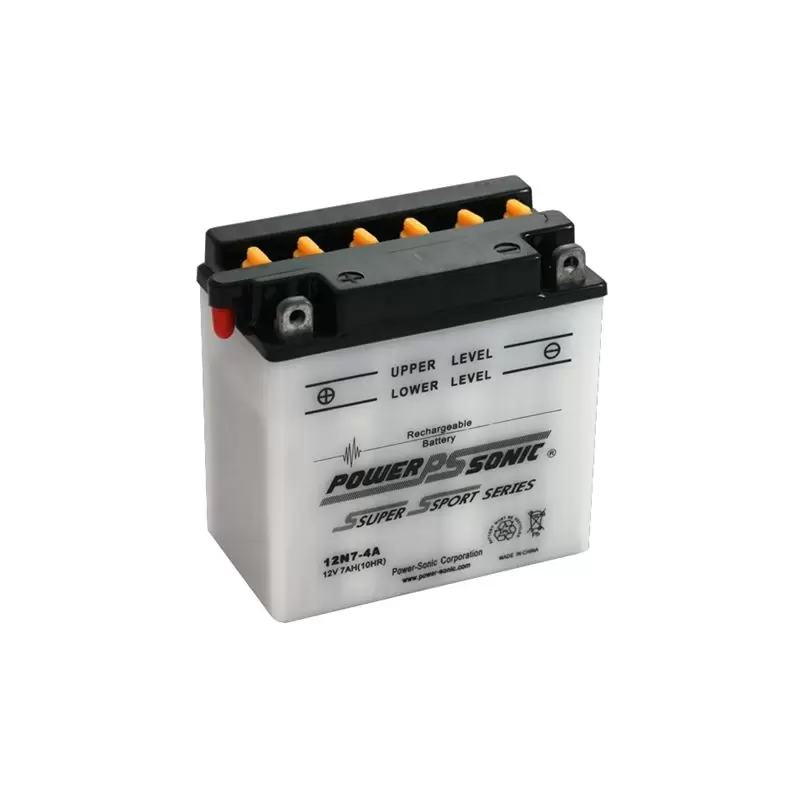 Power Sonic 12N7-4A 12V-7Ah-95 cca Powersports Battery