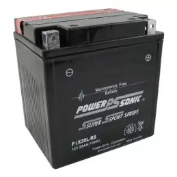 Power Sonic PIX30L-BS 12V-30Ah-500 cca Powersports Battery