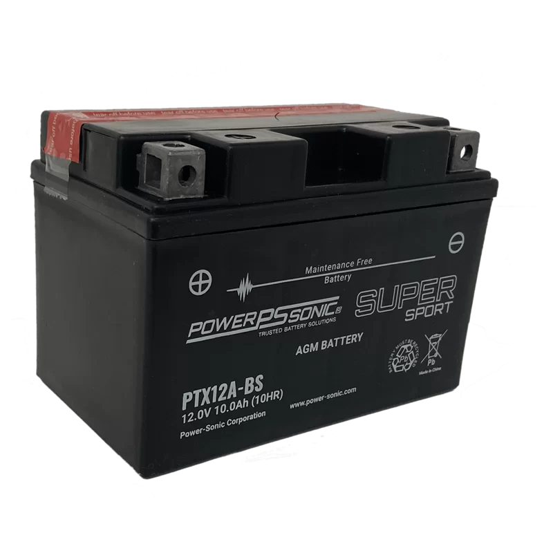 Power Sonic PTX12A-BS 12V-10Ah-200 cca Powersports Battery