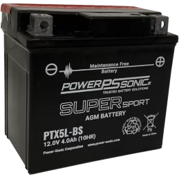 Power Sonic PTX5L-BS 12V-4Ah-105 cca Powersports Battery