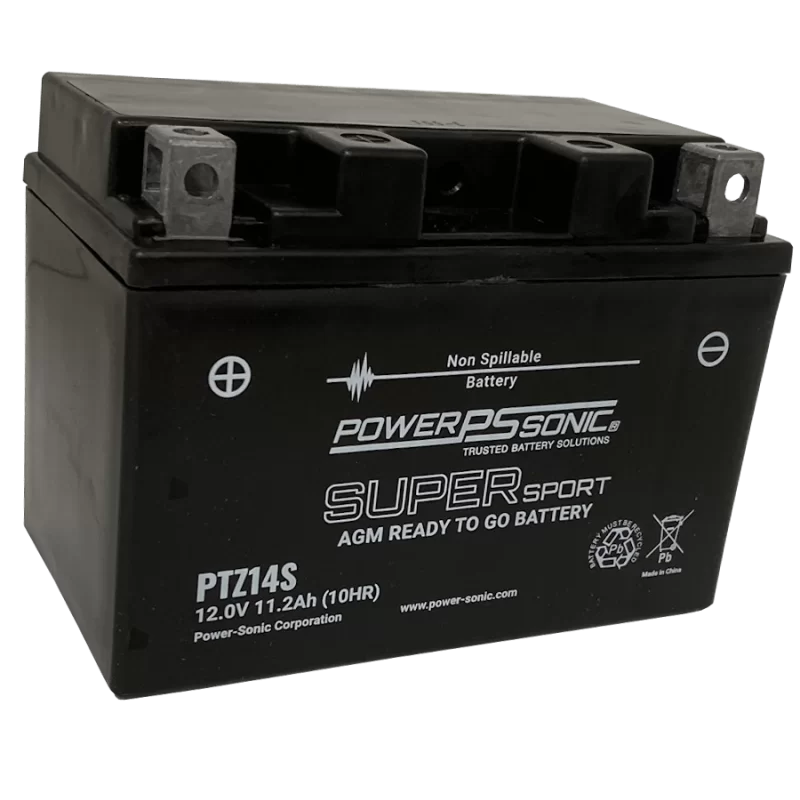Power Sonic PTZ14S 12V-11.2Ah-286 cca Powersports Battery
