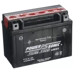 Power Sonic PT6.5L-BS 12V-6.5Ah-110 cca Powersports Battery