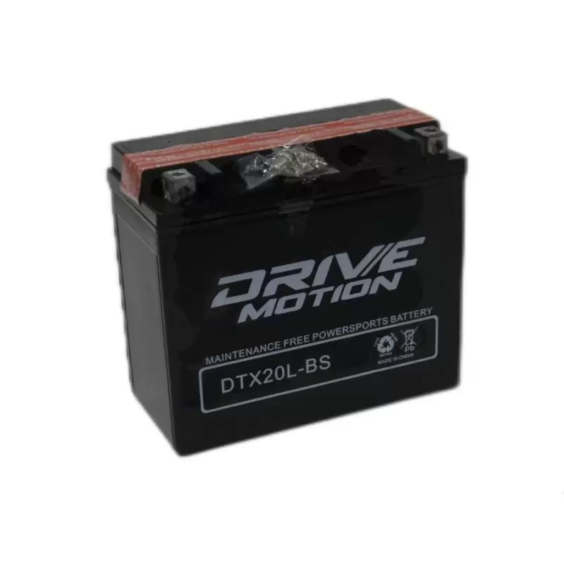 DriveMotion DTX20L-BS 12V-18Ah-375 cca Powersports Battery