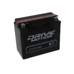 DriveMotion DTX20-BS 12V-18Ah-350 cca Powersports Battery