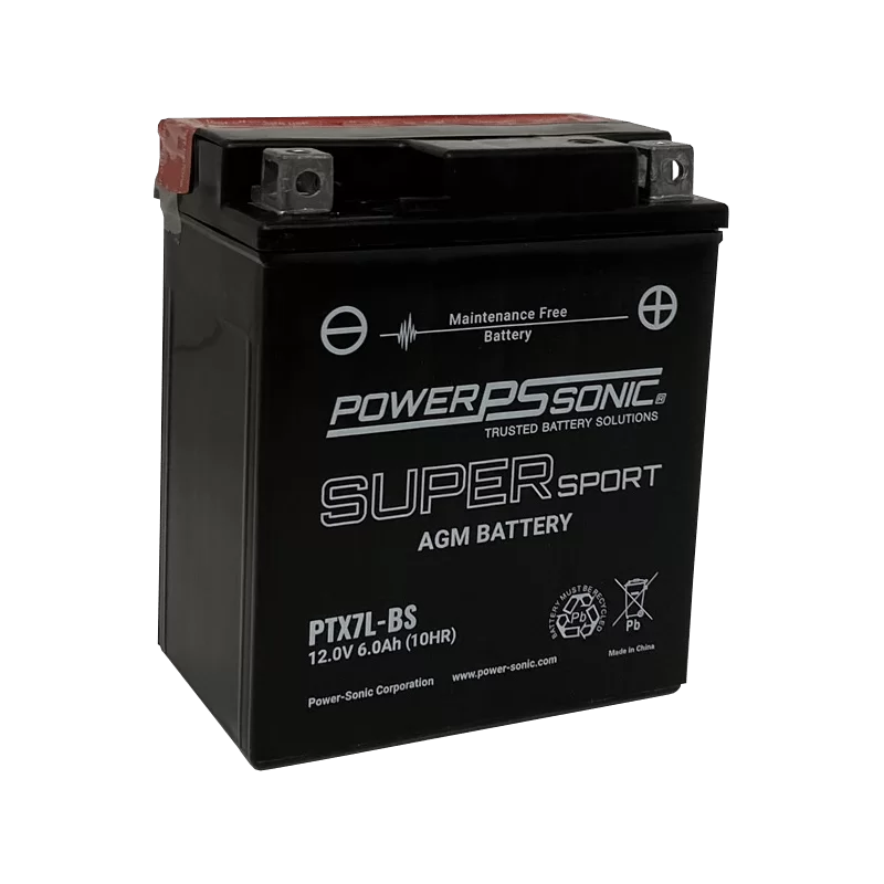Power Sonic PTX7L-BS 12V-6Ah-125 cca Powersports Battery
