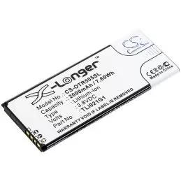 Li-ion Battery fits Alcatel, 5005r, Insight 3.8V, 2000mAh