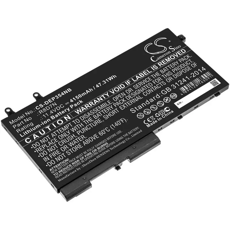 Li-ion Battery fits Dell, Precision 15 3540 11.4V, 4150mAh