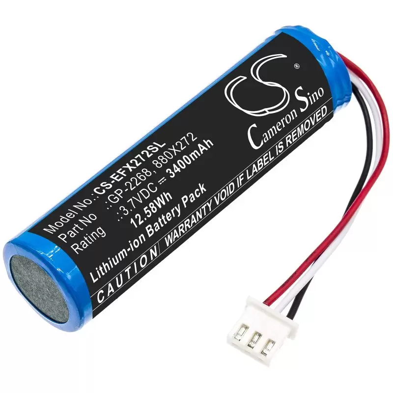 Li-ion Battery fits Exfo, Ex1 3.7V, 3400mAh