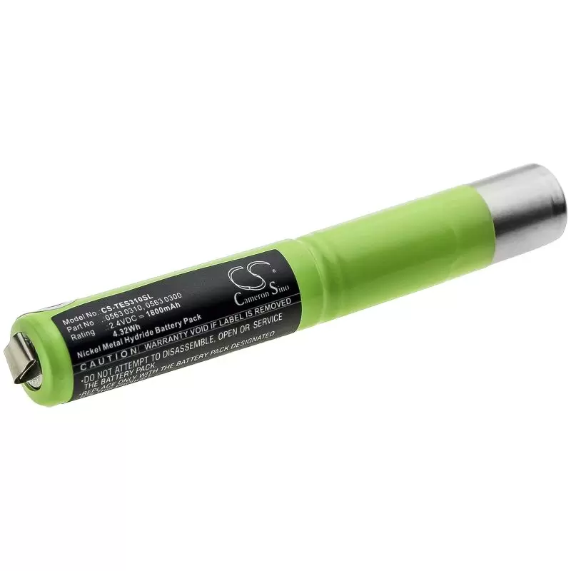 Ni-MH Battery fits Testo, 300 L, 300 M 2.4V, 1800mAh