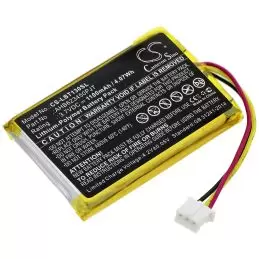 Li-Polymer Battery fits Listen Technologies, Audio Guide, Lbt-1300 3.7V, 1100mAh