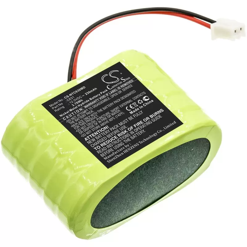 Ni-MH Battery fits Natus, Ct+ Doppler, Dop Ct 12.0V, 230mAh