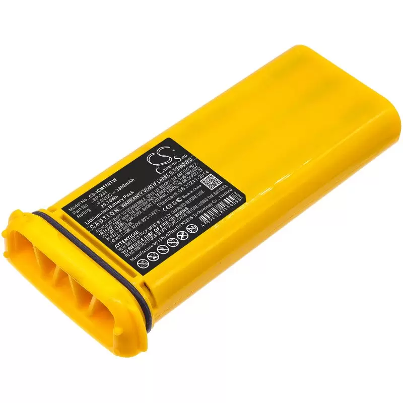 Li-ion Battery fits Icom, Ic-gm1600, Ic-gm1600e 9.0V, 3300mAh