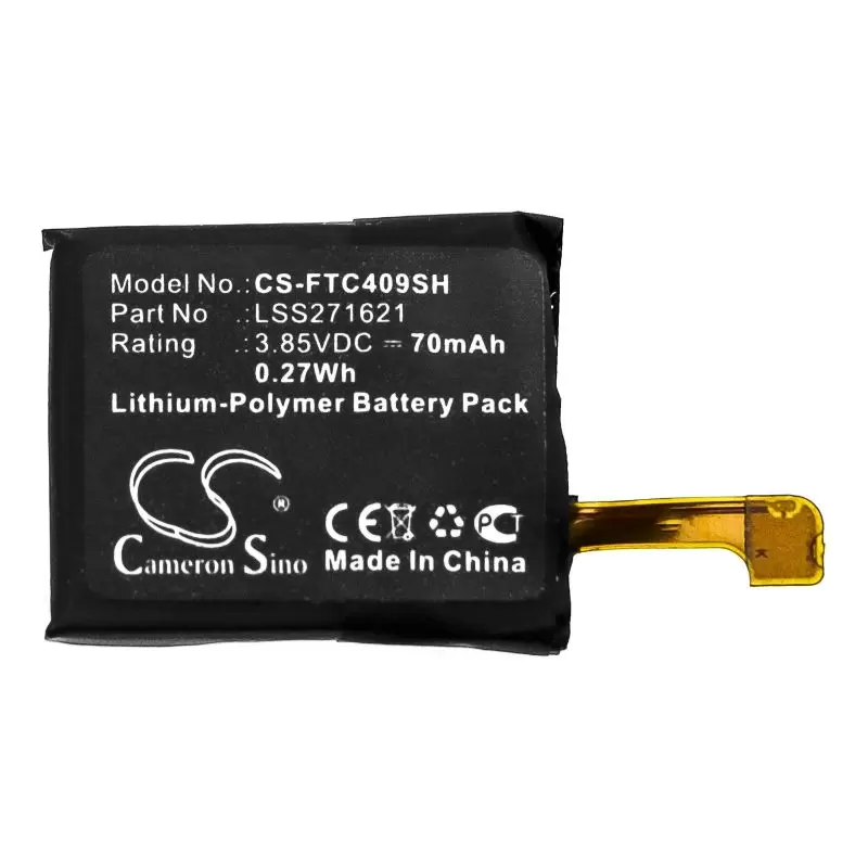 Li-Polymer Battery fits Fitbit, Charge 3, Fb409 3.85V, 70mAh