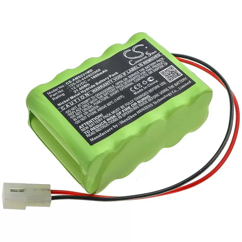 Ni-MH Battery fits Alaris Medicalsystems, Infusion Pump 231, Infusion Pump 531 12.0V, 1800mAh