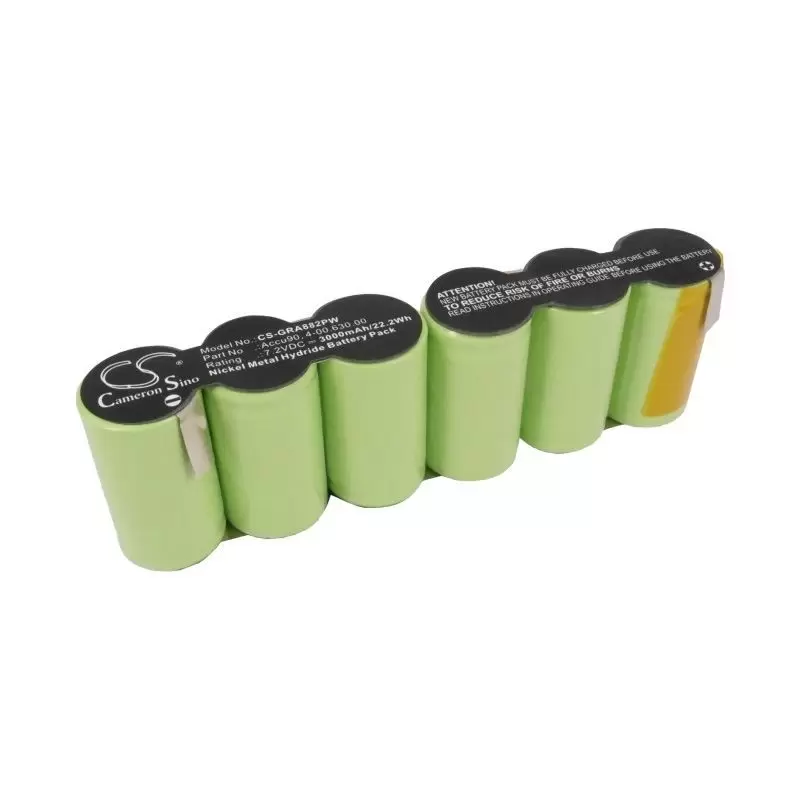Ni-MH Battery fits Gardena, 8804, 8820, Gartenschere 7.2V, 3000MaH