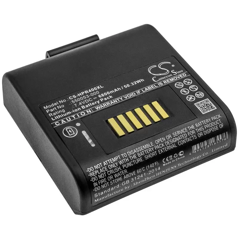 Li-ion Battery fits Honeywell, Rp4, Intermec, Rp4 7.4V, 6800mAh